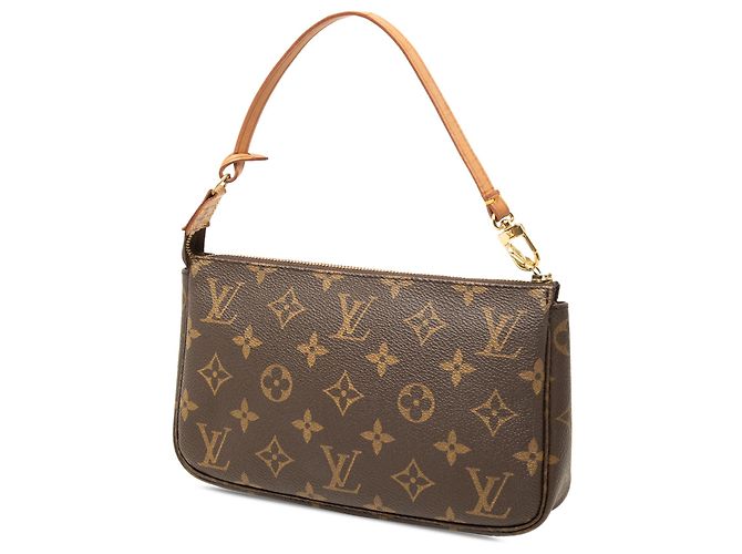 Louis Vuitton Brown Monogram Pochette Accessoires Marrone - vista 2