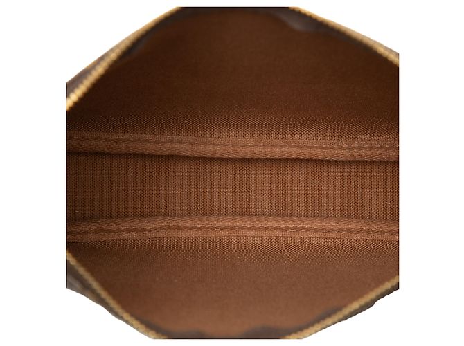 Louis Vuitton Brown Monogram Pochette Accessoires Marrone - vista 4