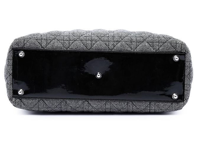 Autre Marque Dior Gray Large Tweed Cannage Lady Dior Marrone - vista 3