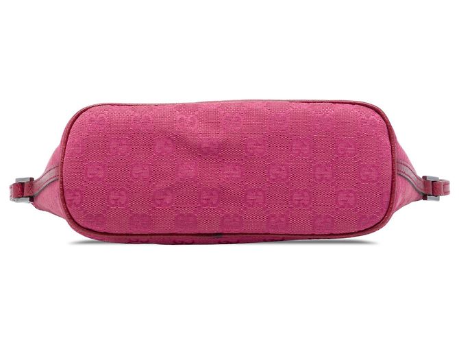 Gucci Pink GG Canvas Boat Rosa - vista 3