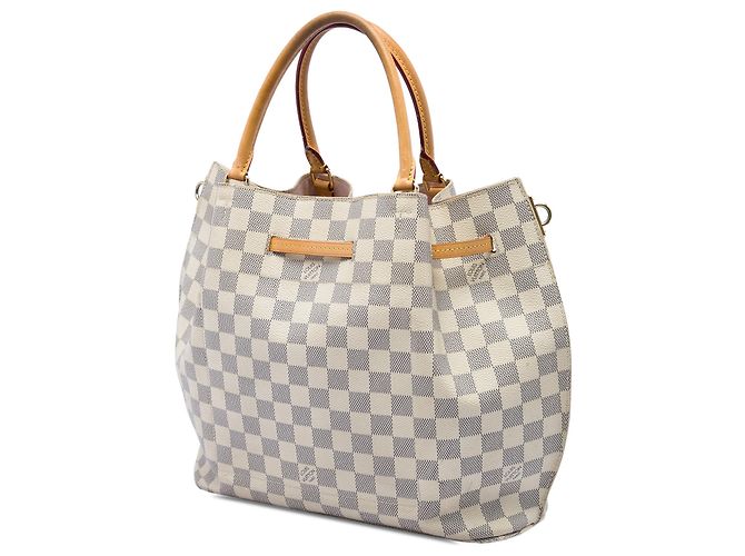 Louis Vuitton White Damier Azur Girolata Bianco - vista 2
