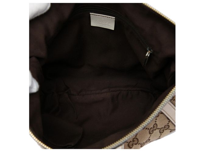 Borsa a tracolla Gucci Abbey D Ring in tela GG beige - vista 4