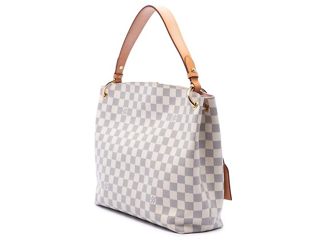 Louis Vuitton White Damier Azur Graceful PM Weiß - Ansicht 2