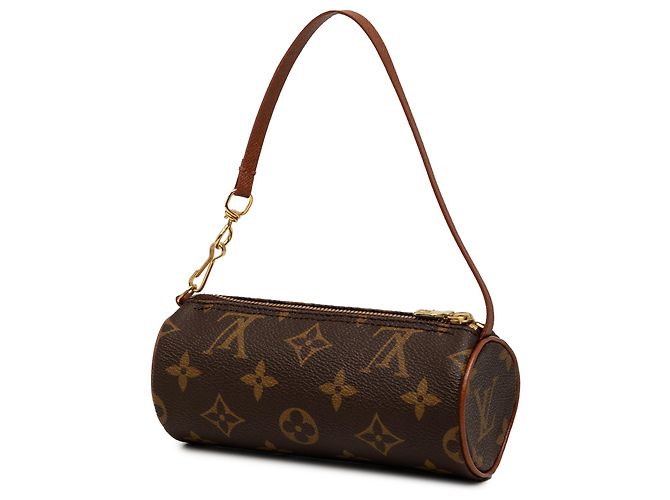 Louis Vuitton Brown Monogram Papillon Pochette Marrone - vista 2