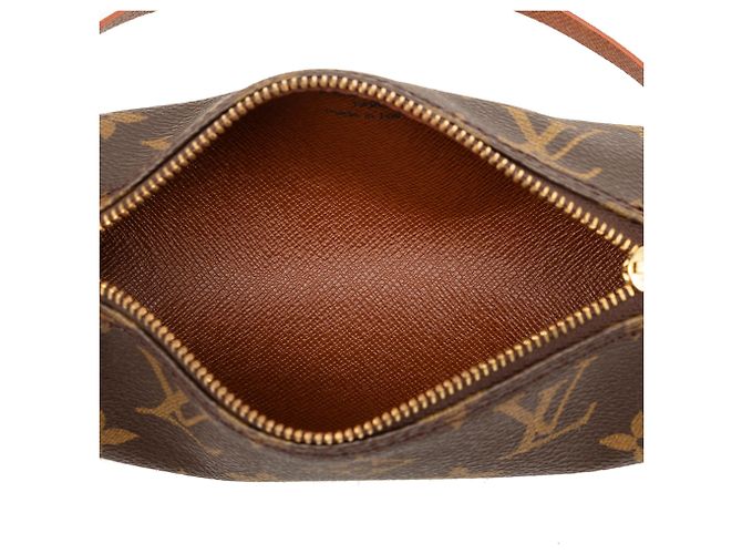 Louis Vuitton Brown Monogram Papillon Pochette Marrone - vista 4