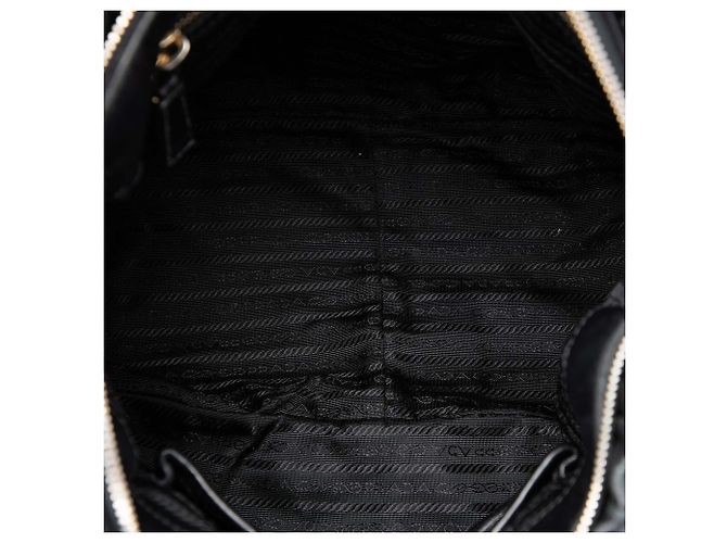 Borsa Satchel Prada in nappa Gaufre nera Nero - vista 4