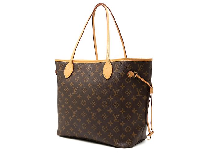 Louis Vuitton Brown Monogram Neverfull MM Castaño - vista 2