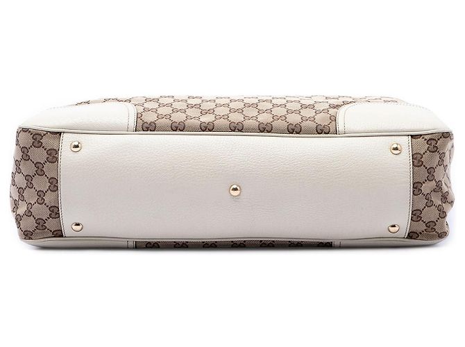 Borsa Tote Gucci Beige GG Canvas Web Princy - vista 3