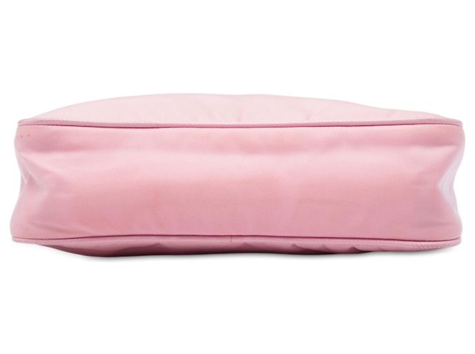 Saffiano Prada Mini Tessuto Re Edition 2005 Schultertasche Rosa Pink - Ansicht 3