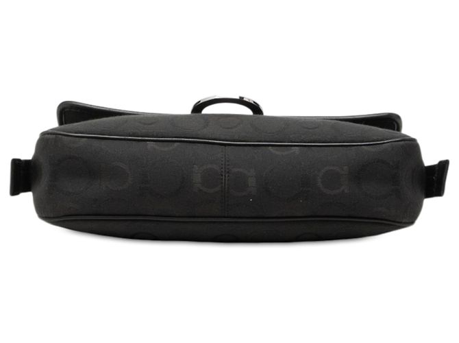 Salvatore Ferragamo Borsa a tracolla Ferragamo in tela Gancini nera Nero - vista 3