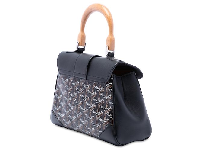 Goyard Black Mini Goyardine Saigon Souple Nero - vista 2