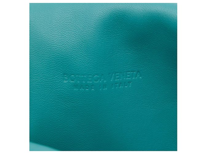 Knot Bottega Veneta Borsa a tracolla BV Fold in Nappa Intrecciato blu Medium Turchese - vista 5