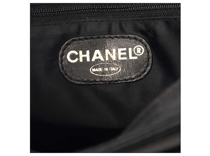 Borsa Tote Chanel Black CC Caviar Chain Turn Lock Nero - vista 5