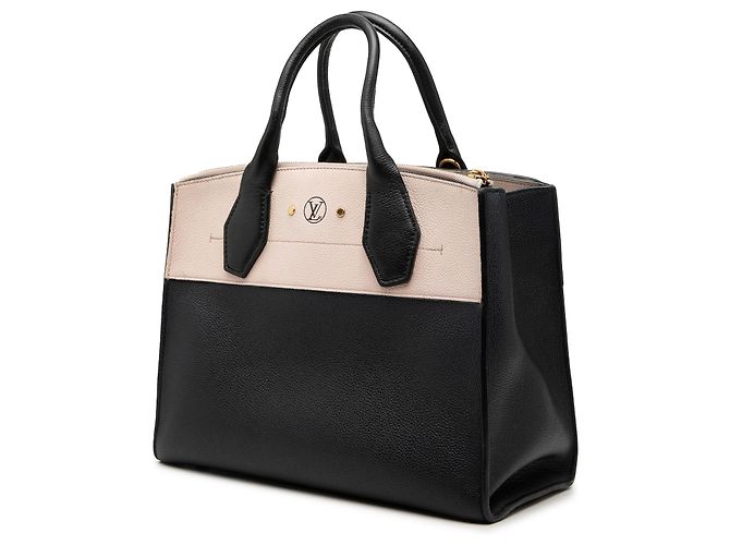 Louis Vuitton City Steamer PM in pelle nera Nero - vista 2