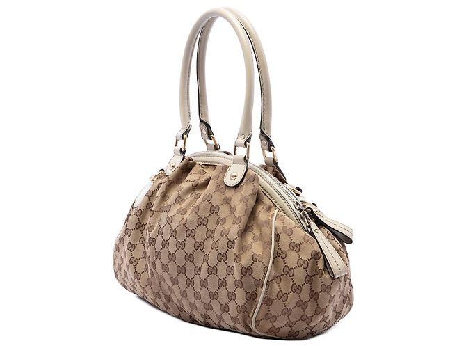 Gucci Beige GG Canvas Sukey Satchel - view 2