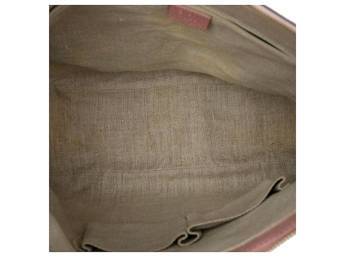 Borsa a tracolla Gucci Bree in tela GG beige - vista 4