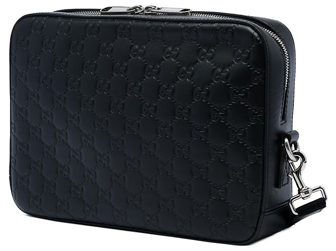 Pochette da polso Gucci Guccissima nera Nero - vista 2