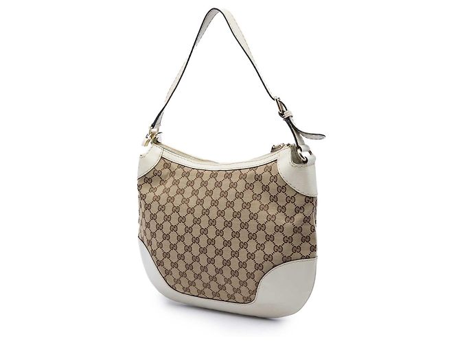 Gucci Charlotte Hobo in tela GG beige - vista 2