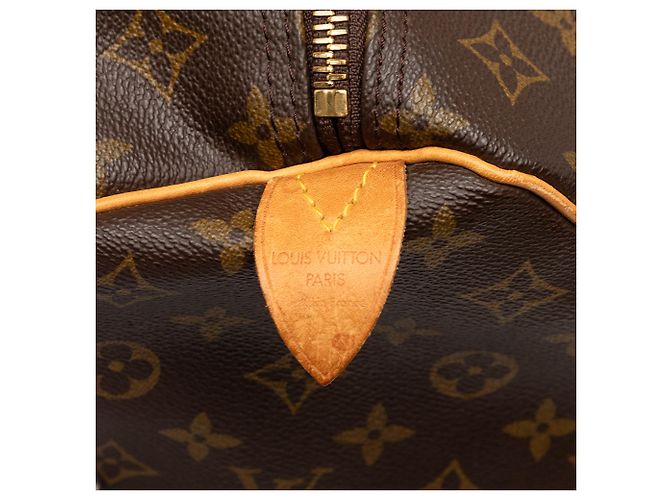 Louis Vuitton Brown Monogram Keepall 60 Marrom - vista 4