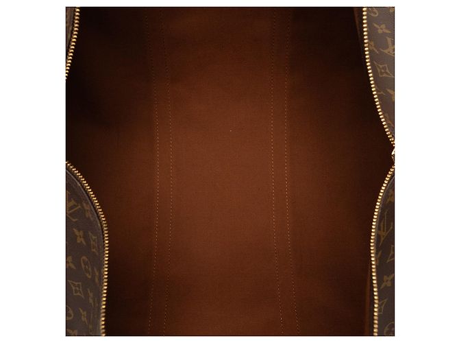 Louis Vuitton Brown Monogram Keepall 60 Marrom - vista 5