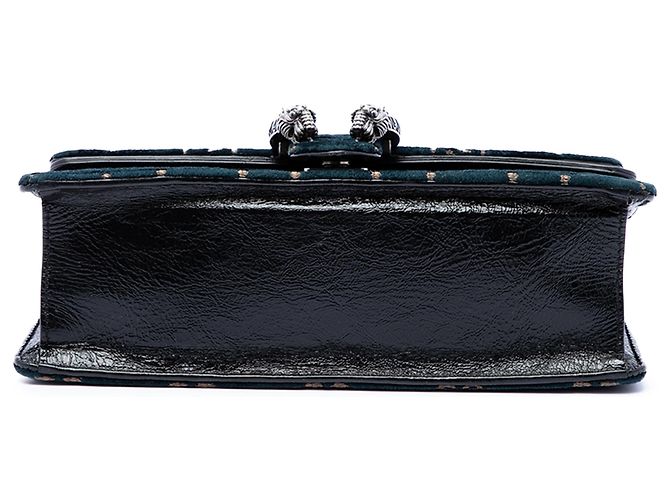 Borsa a tracolla Dionysus in velluto GG blu Medium di Gucci Blu navy - vista 3