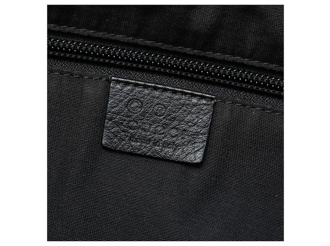 Borsa a tracolla Gucci in nylon GG nero - vista 5