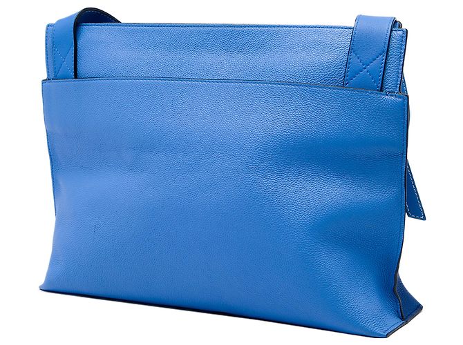 Borsa a tracolla LOEWE Anagram T Pouch in pelle blu - vista 2