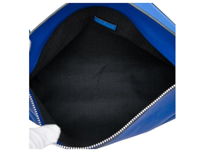 Borsa a tracolla LOEWE Anagram T Pouch in pelle blu - vista 4