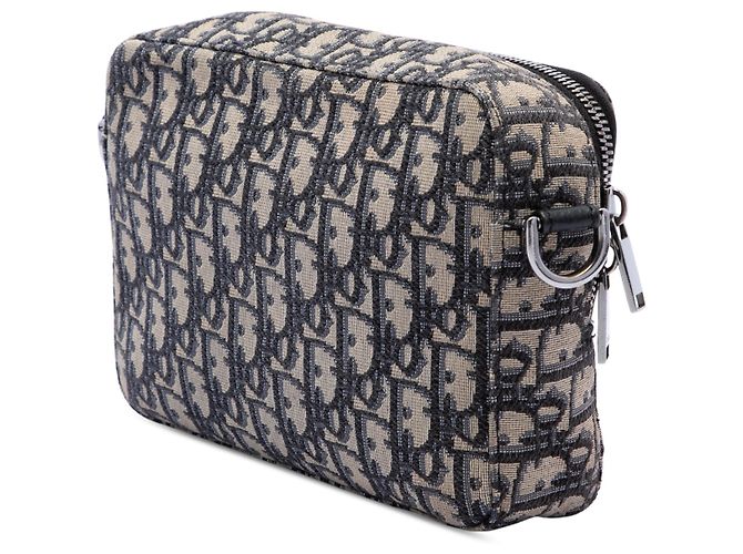 Autre Marque Borsa a tracolla Safari Dior Blue Oblique Canvas Blu navy - vista 2