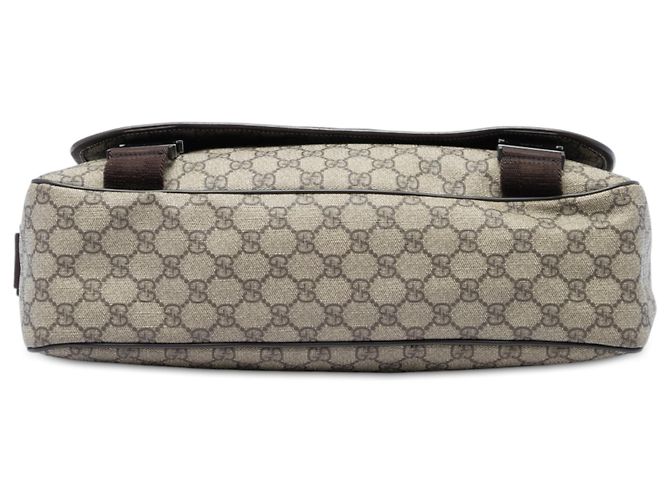 Borsa a tracolla Gucci Beige GG Supreme Interlocking G - vista 3