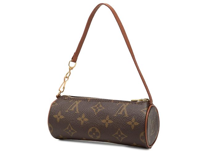 Louis Vuitton Brown Monogram Papillon Pochette Marrone - vista 2