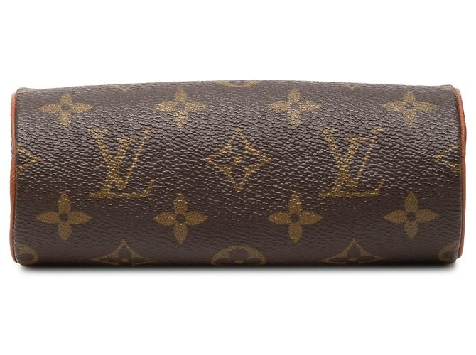 Louis Vuitton Brown Monogram Papillon Pochette Marrone - vista 3
