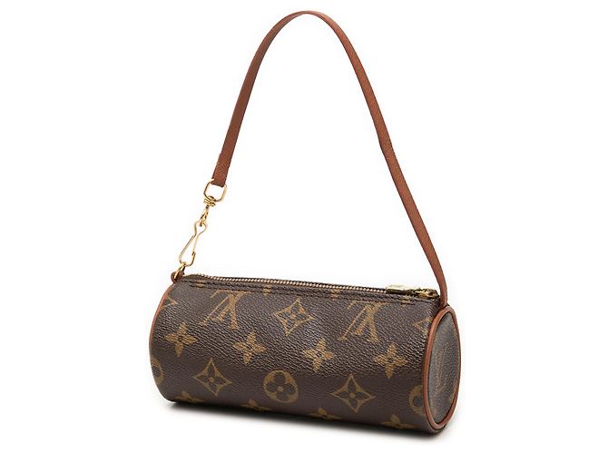 Louis Vuitton Brown Monogram Papillon Pochette Marrone - vista 2