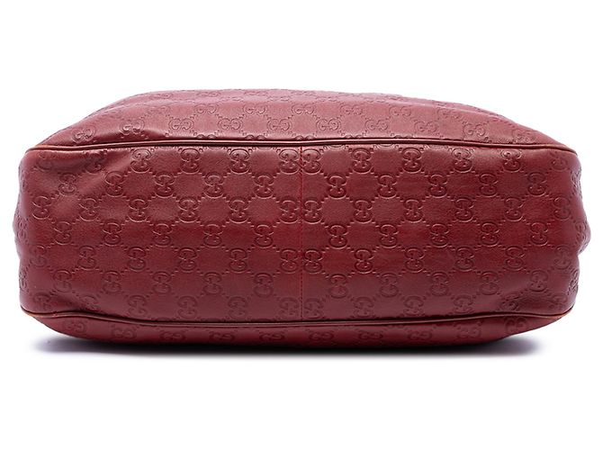 Borsa Tote Gucci Red Guccissima Sukey Rosso Bordò - vista 3