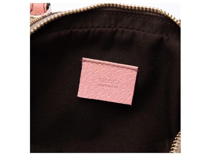 Borsa a tracolla Gucci in canvas GG beige - vista 5