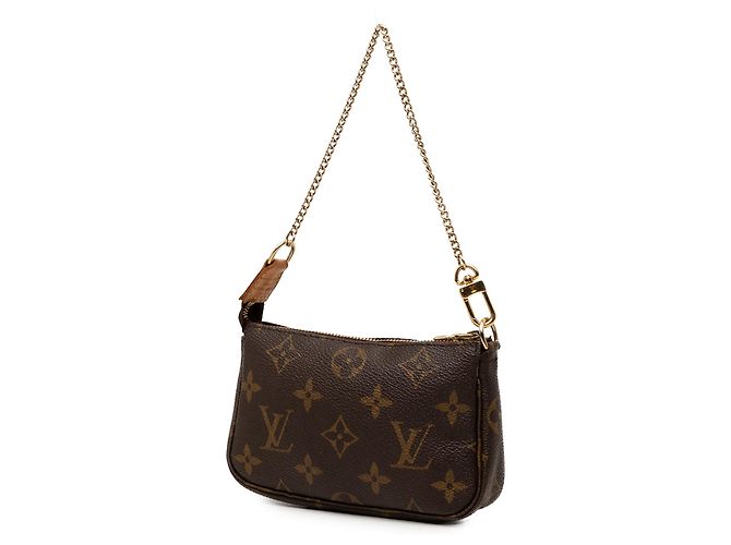 Louis Vuitton Brown Monogram Mini Pochette Accessoires Marrom - vista 2