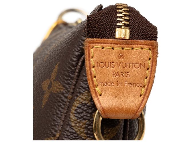 Louis Vuitton Brown Monogram Mini Pochette Accessoires Marrom - vista 5
