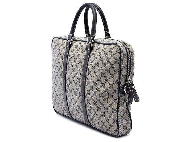 Borsa da lavoro Gucci Beige GG Supreme - vista 2