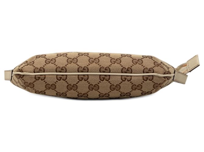 Borsa a tracolla Gucci in tela GG beige - vista 3