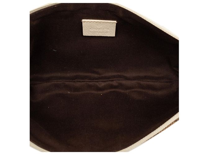Borsa a tracolla Gucci in tela GG beige - vista 4