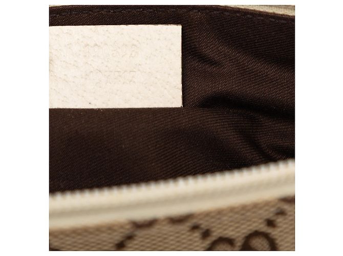 Borsa a tracolla Gucci in tela GG beige - vista 6