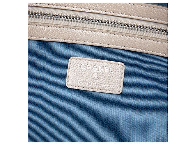 Clutch Chanel Blue Large Quilted Denim O Case Azul Azul claro - vista 5