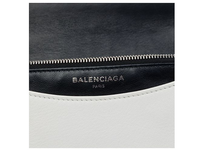 Portafoglio con catena Everyday Balenciaga in pelle bianca Bianco - vista 5
