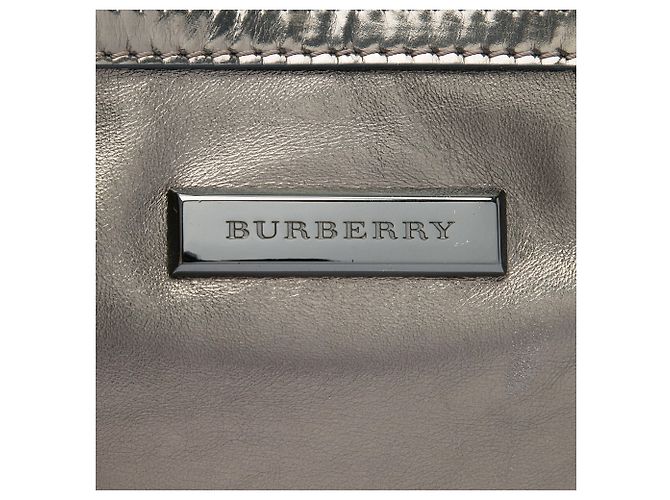 Borsa a tracolla Burberry Brown Metallic Leather Sling Knot Marrone Bronzo - vista 5