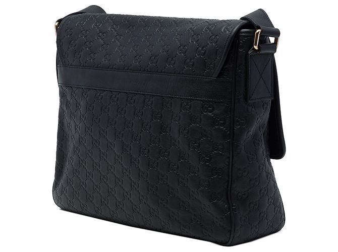 Borsa a tracolla Gucci Black Guccissima Nero - vista 2