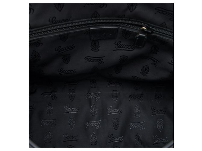 Borsa a tracolla Gucci Black Guccissima Nero - vista 4