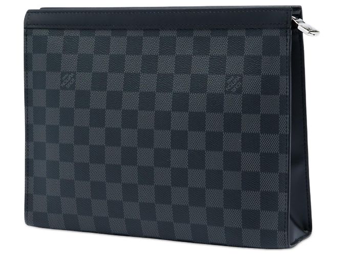 Louis Vuitton Black Damier Graphite Pochette Voyage MM Nero - vista 2