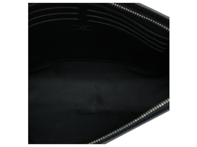 Louis Vuitton Black Damier Graphite Pochette Voyage MM Nero - vista 4