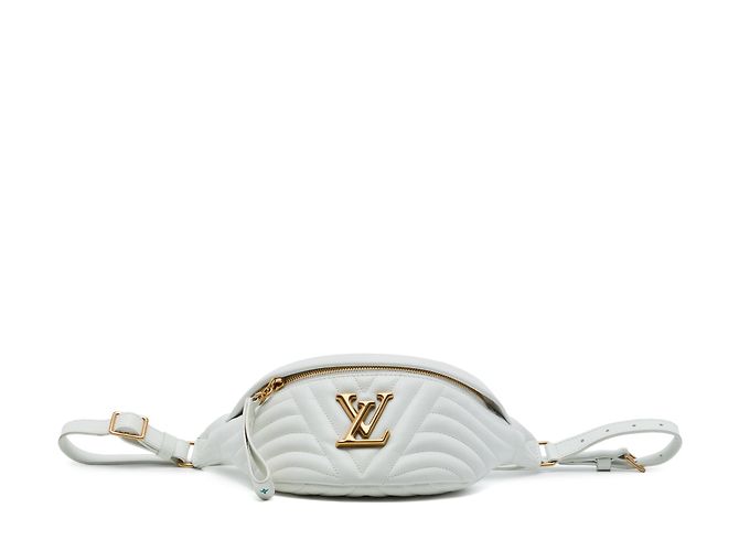 Bumbag Borsello New Wave Louis Vuitton in pelle di vitello bianca Bianco - vista 3
