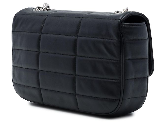 Céline Borsa a tracolla Celine Monochrome in pelle di capra matelassé nera con catena Nero - vista 2